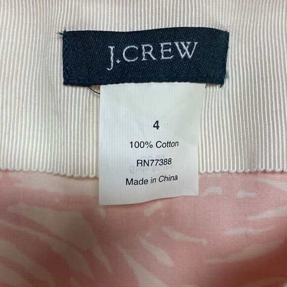 J. Crew Orange Floral Flare Skirt Size 4 - Picture 5 of 5
